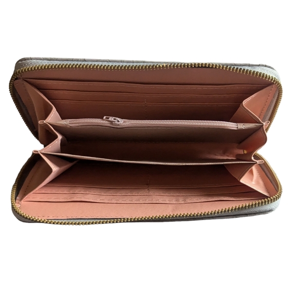 Gray Floral Wallet - Picture 4 of 6